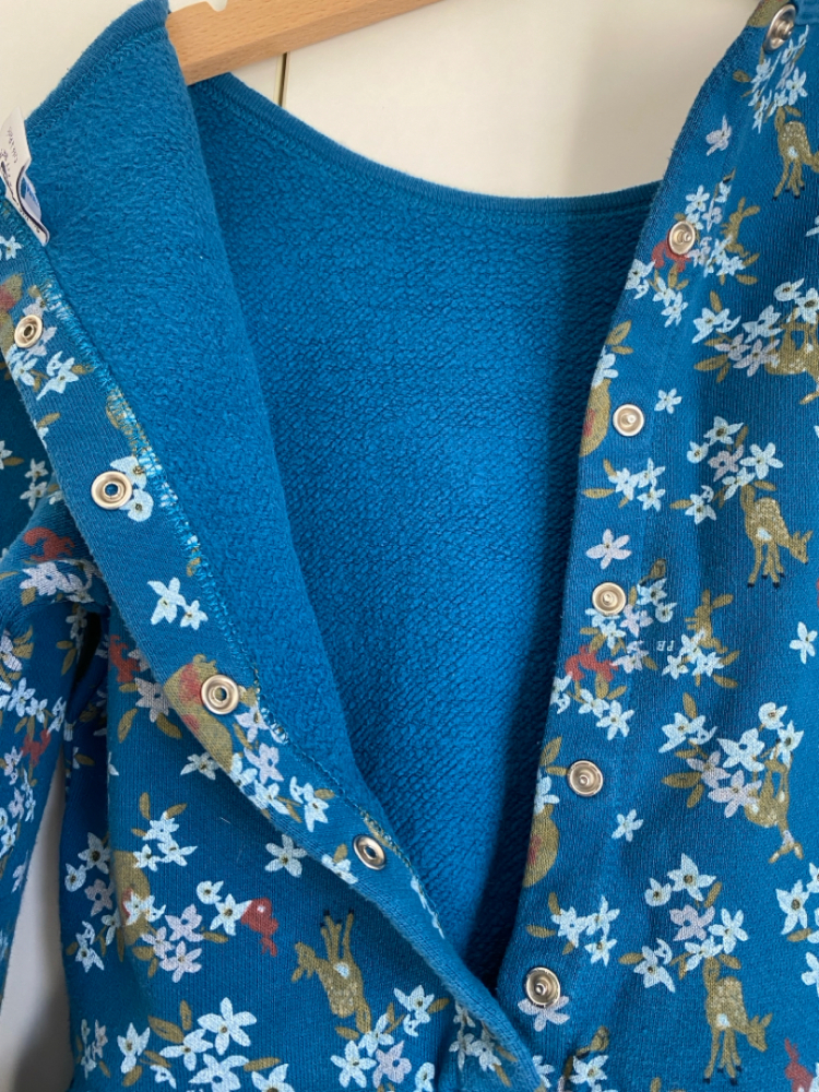 Petit Bateau Robe bleue fleurie