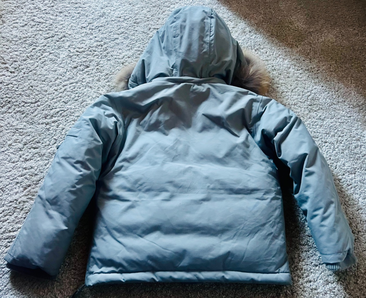 Bonpoint Veste/Veste de ski avec capuche amovible + talon en fourrure