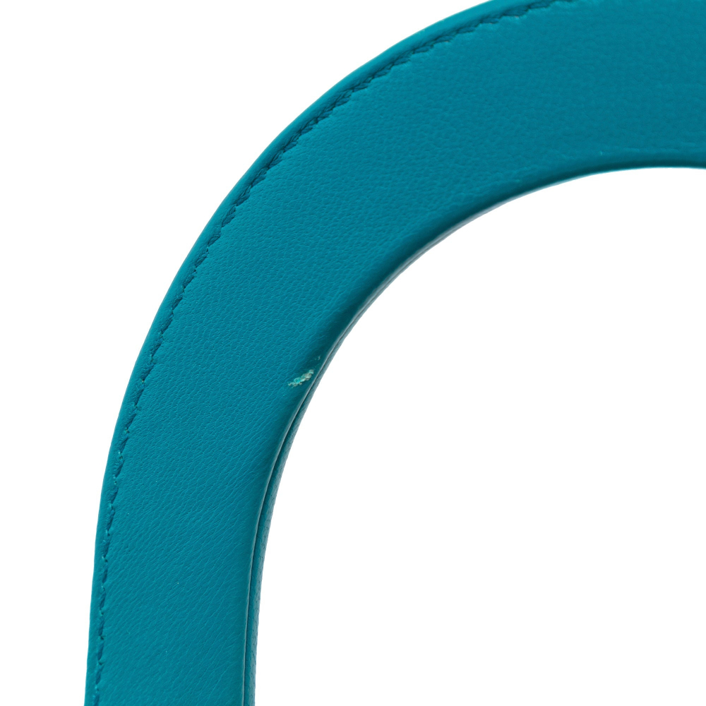 Christian Dior Lady Dior Medium Zip Closure Cannage Lambskin Leather 2-Ways Tote Bag Blue