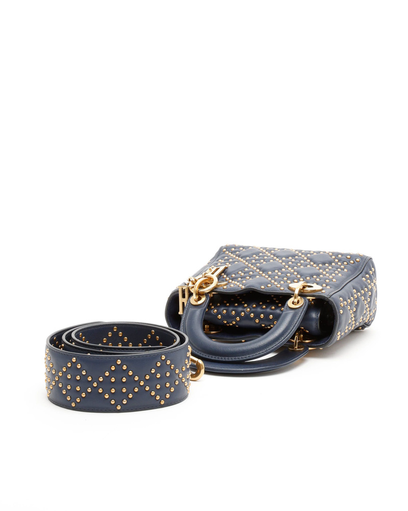 Christian Dior Mini Stud Lady Dior Bag