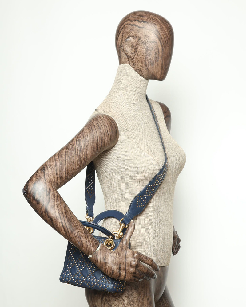 Christian Dior Mini Stud Lady Dior Bag