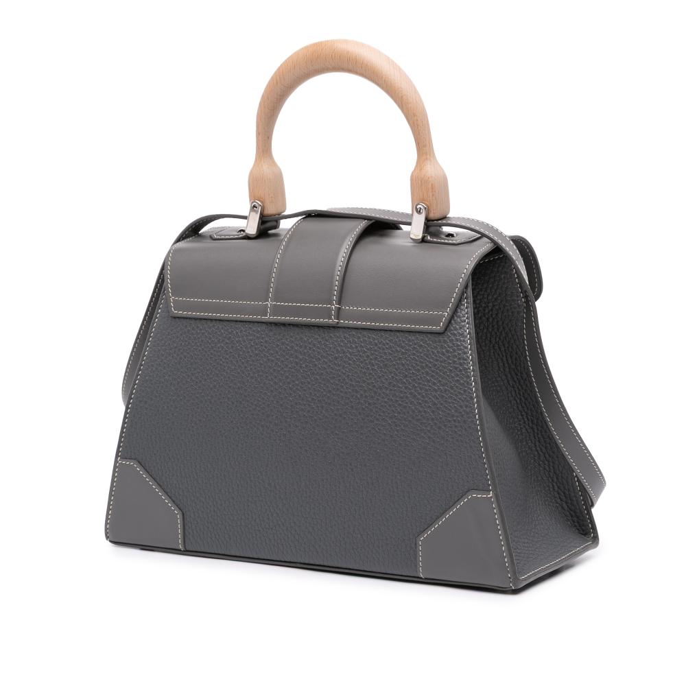 Goyard AB Goyard Gray Calf Leather Saigon Structured MM France