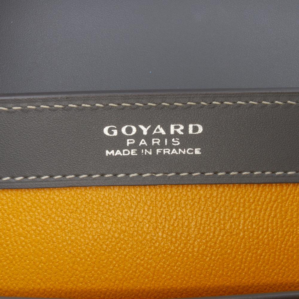 Goyard AB Goyard Gray Calf Leather Saigon Structured MM France