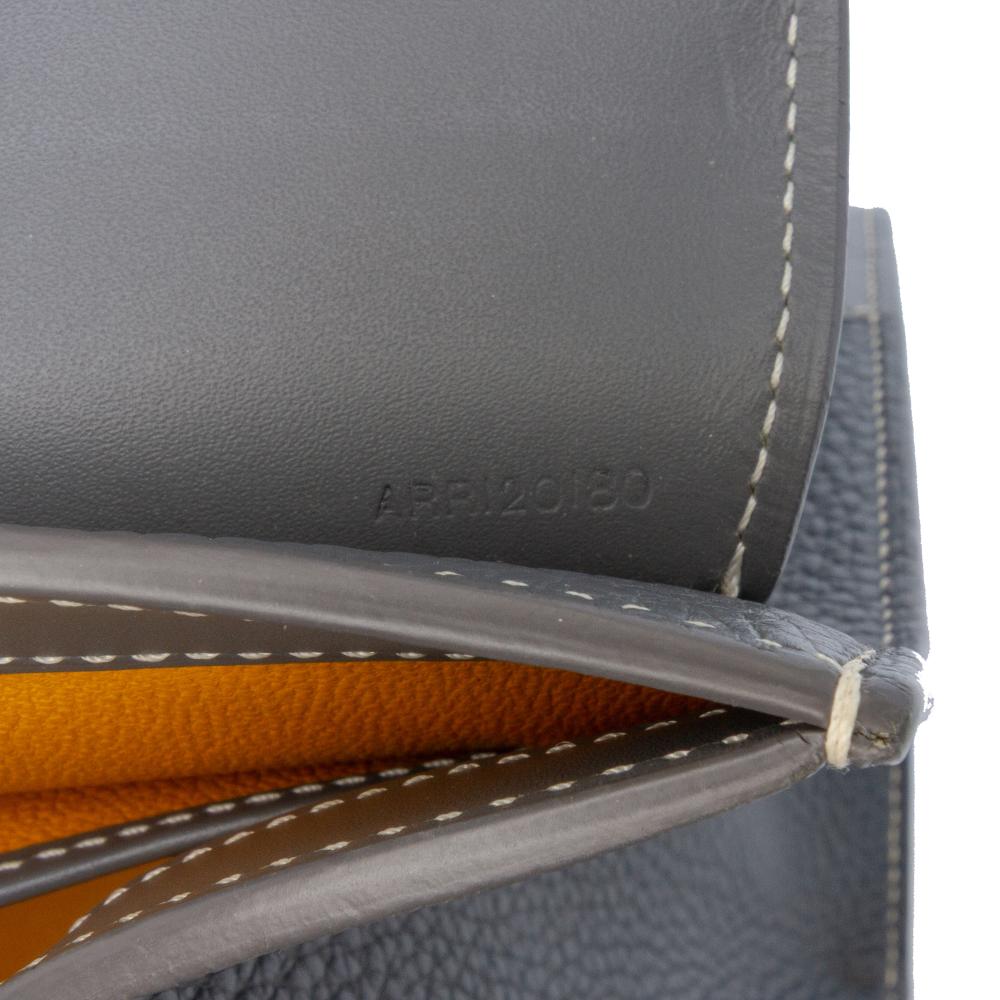 Goyard AB Goyard Gray Calf Leather Saigon Structured MM France