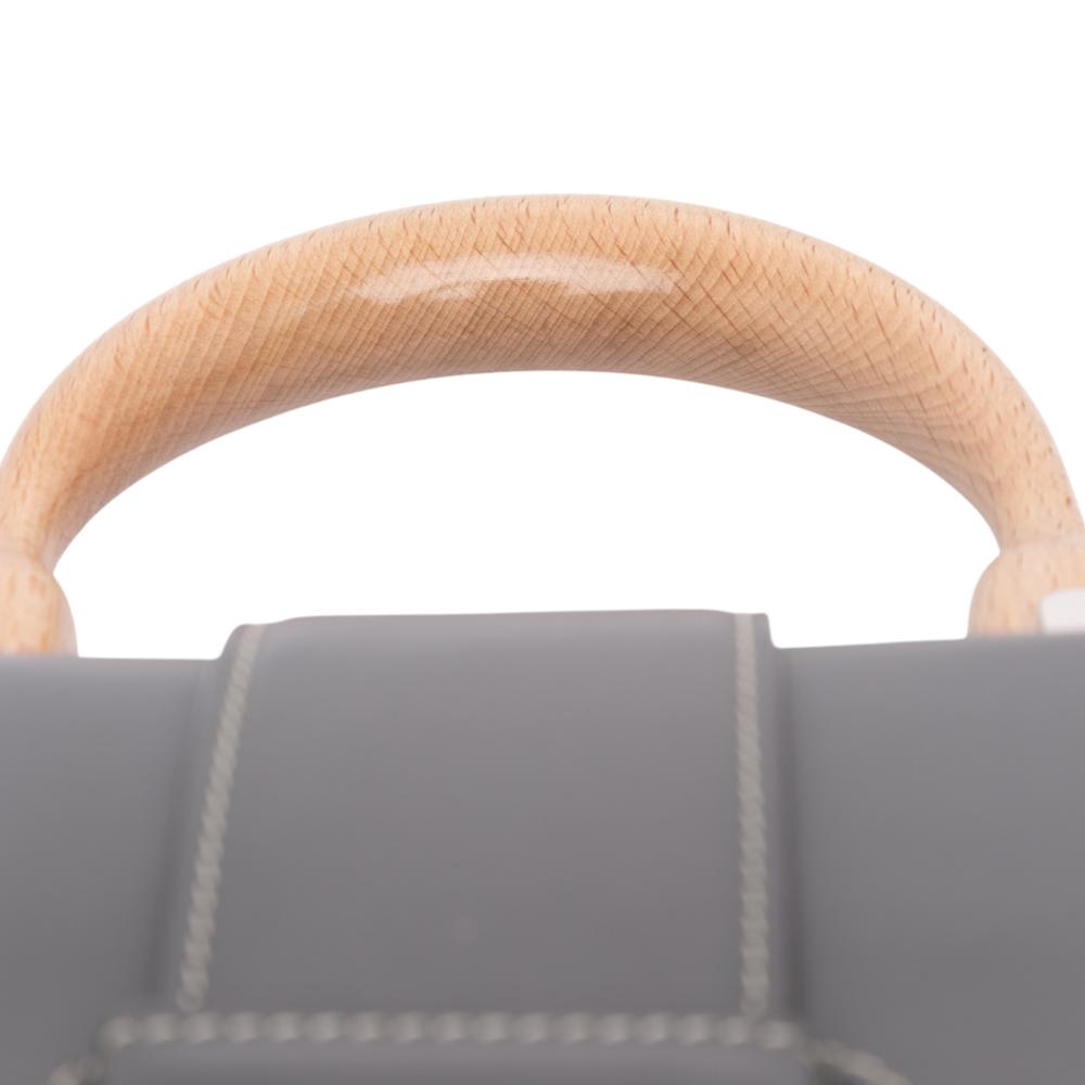 Goyard AB Goyard Gray Calf Leather Saigon Structured MM France