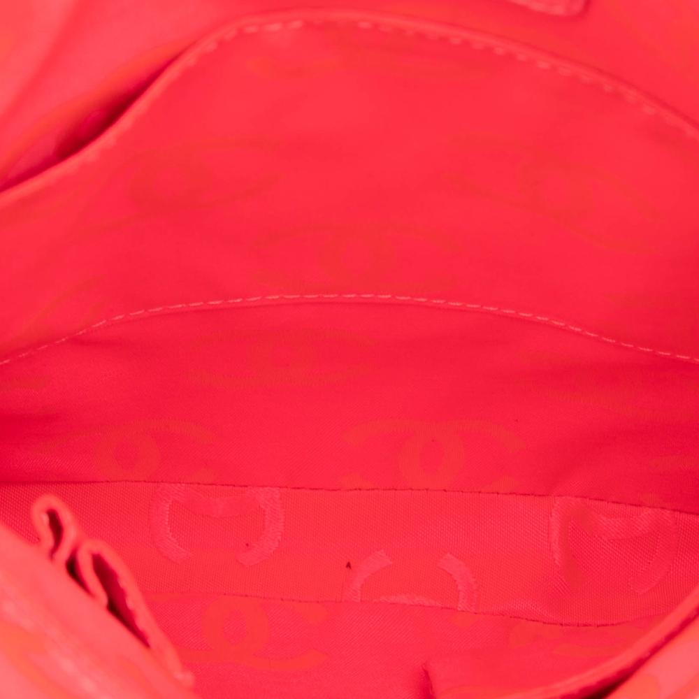 Chanel AB Chanel White with Black Lambskin Leather Leather Lambskin Cambon Ligne Crossbody Italy