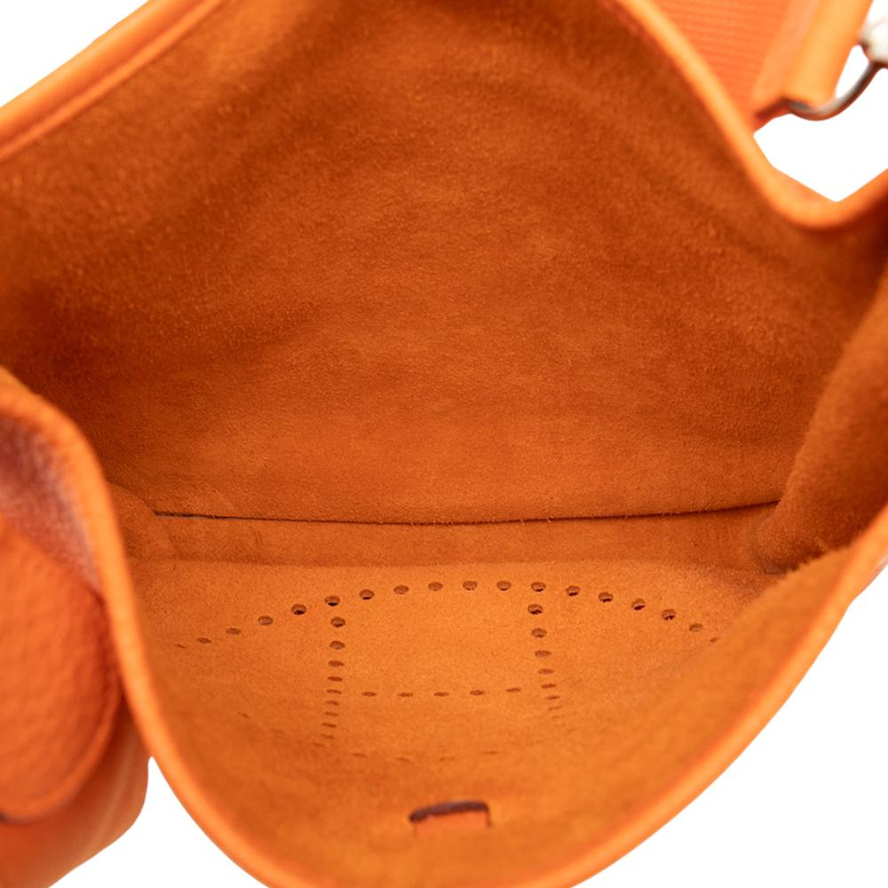 Hermès AB Hermès Orange Calf Leather Clemence Evelyne III 29 France