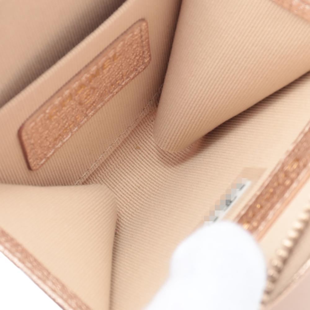 Chanel Pink CC Quilted Metallic Lambskin Coin Pouch and AirPods Pro Case Italy