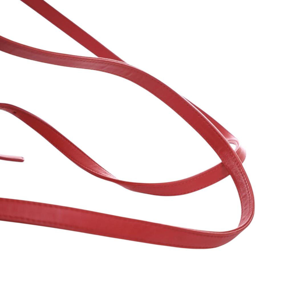 Chanel B Chanel Red Lambskin Leather Leather Medium Lambskin Urban Spirit Backpack Italy