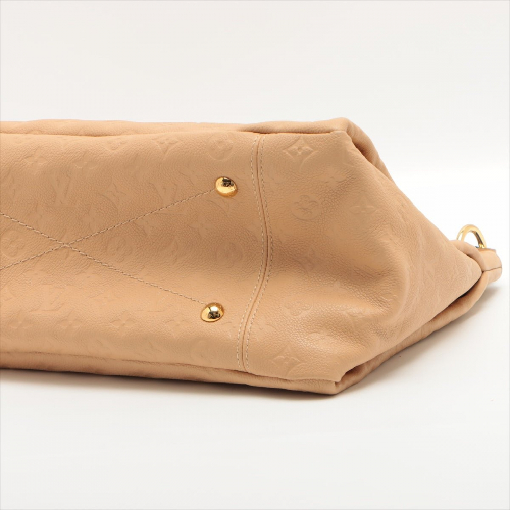 Louis Vuitton Artsy MM Monogram Empreinte Leather Beige Hobo
