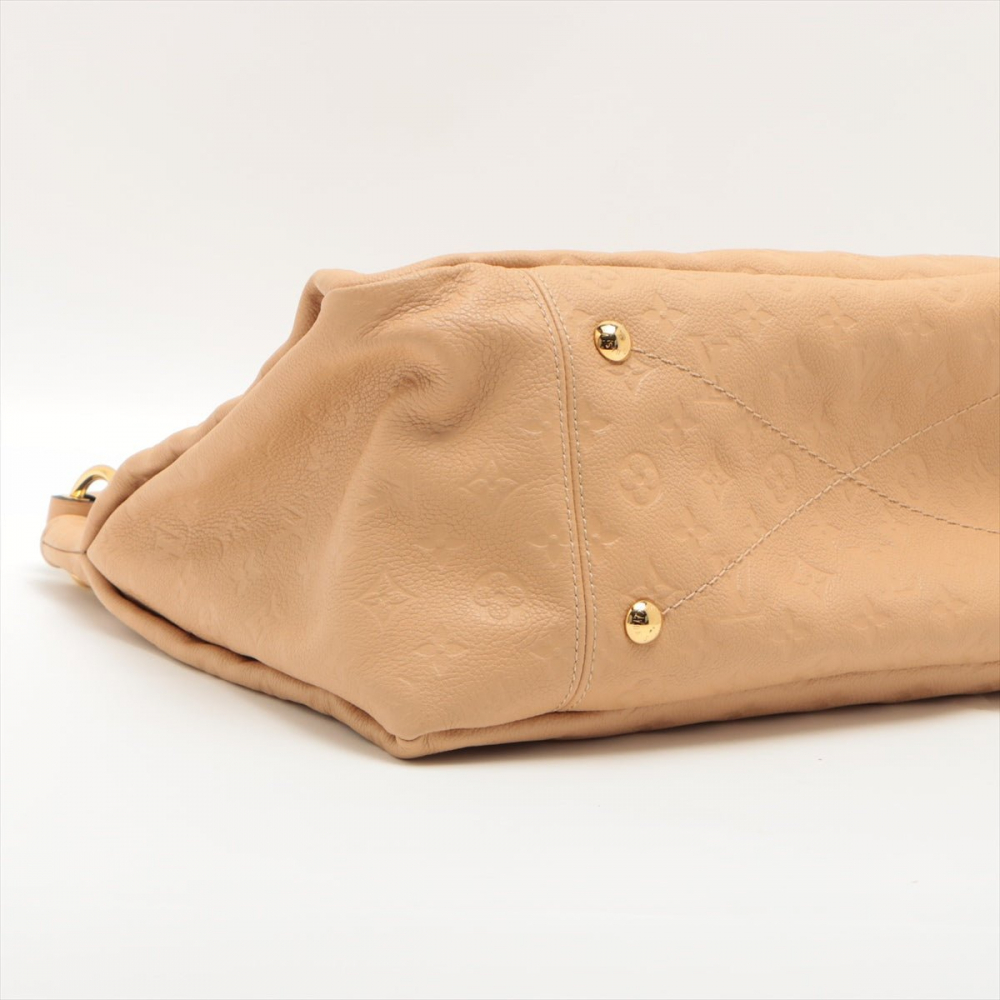 Louis Vuitton Artsy MM Monogram Empreinte Leather Beige Hobo