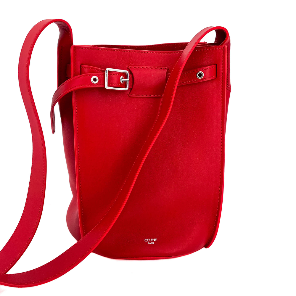 Celine Big Bag Bucket Leather Red Bag