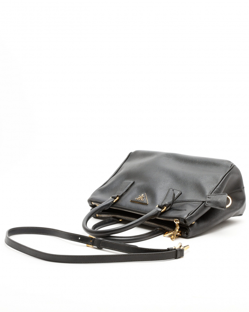 Prada Medium Saffiano Lux Galleria Double Zip Bag