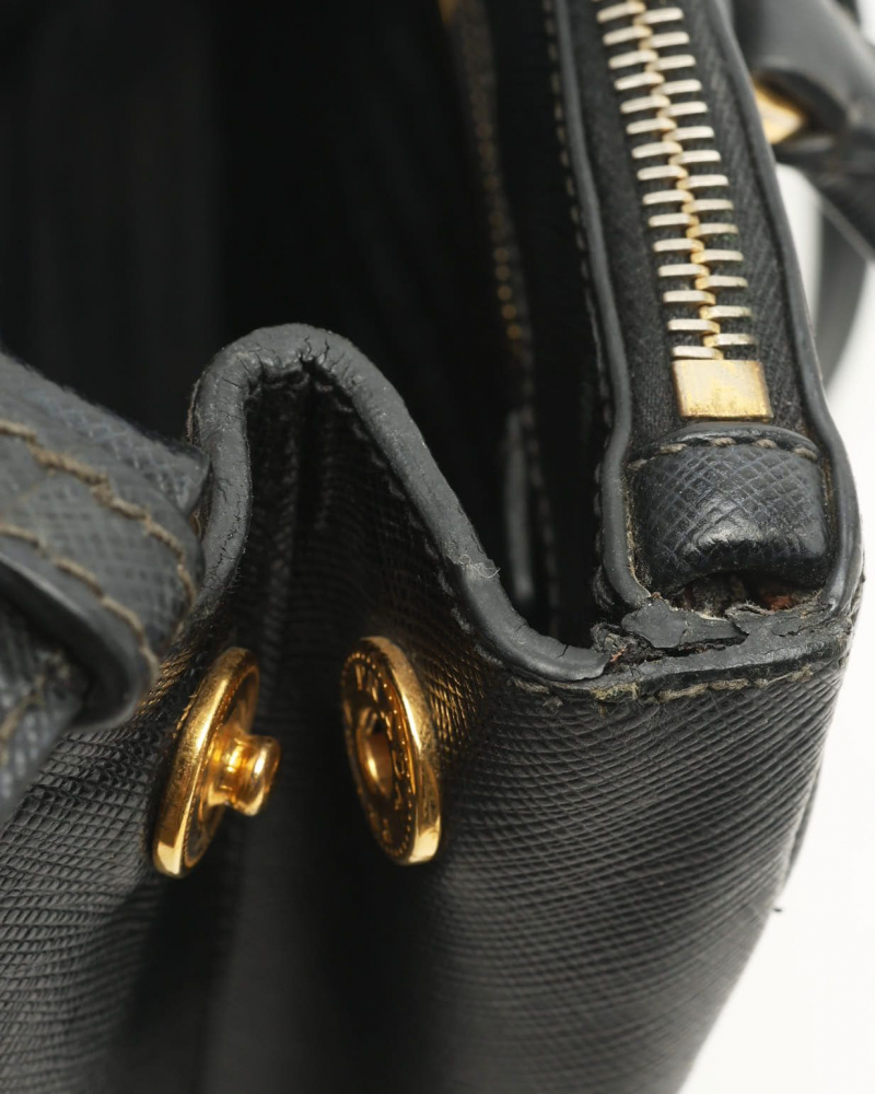 Prada Medium Saffiano Lux Galleria Double Zip Bag