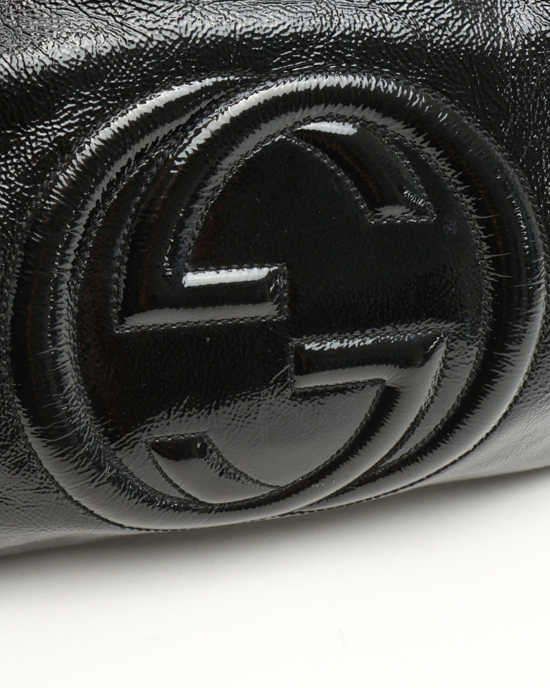 Gucci Patent Soho Chain Tote Bag