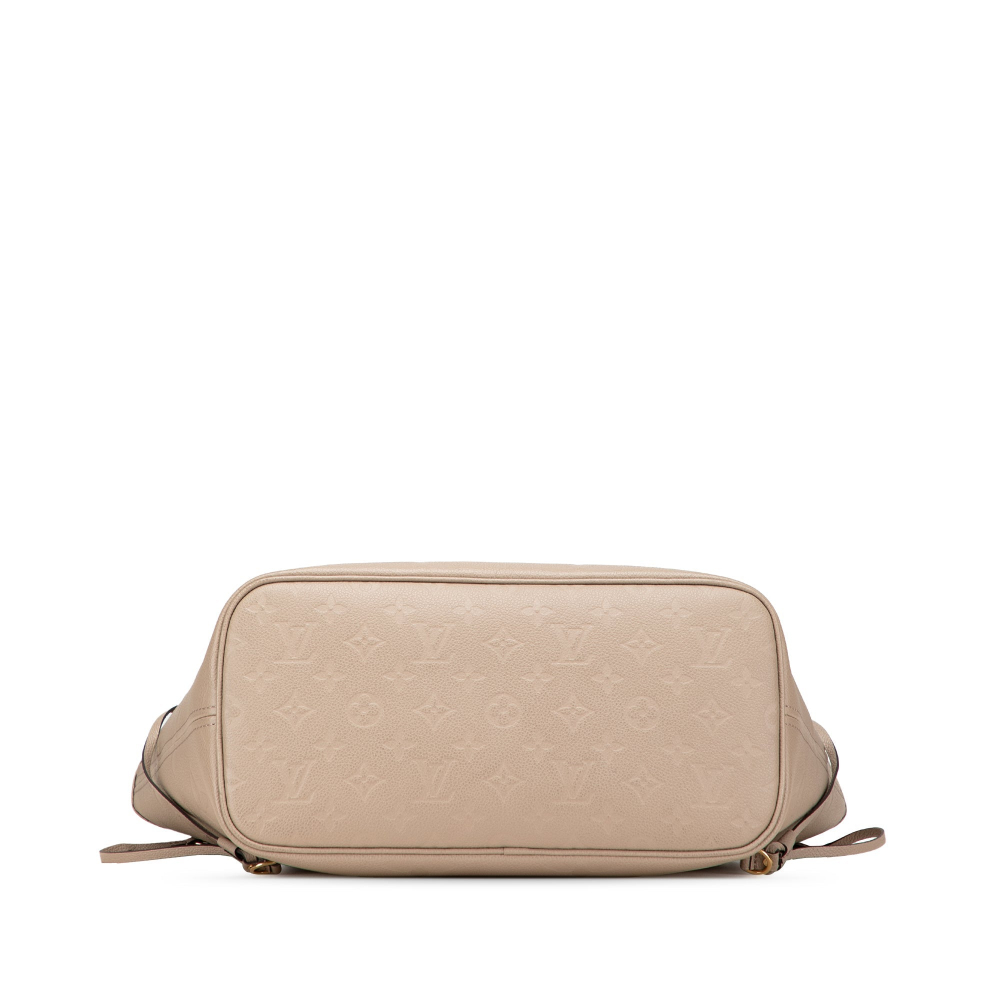 Louis Vuitton Neverfull Leather Empreinte Shopper Shoulder Bag Giant Monogram