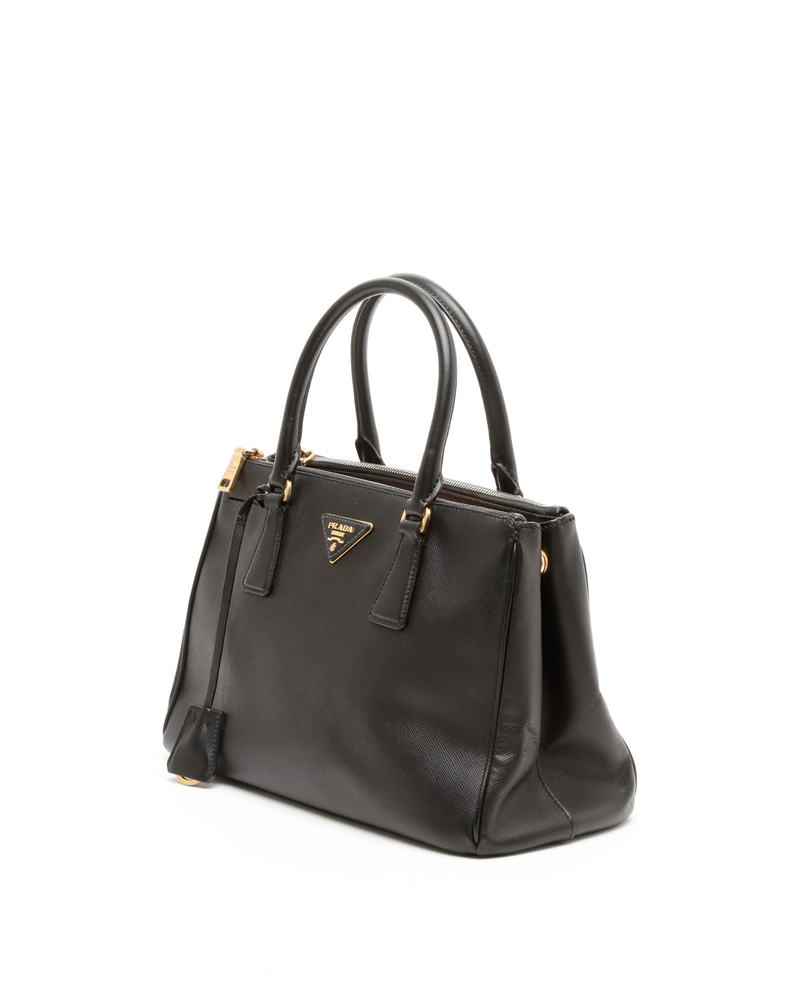 Prada Saffiano Lux Galleria Double Zip Bag