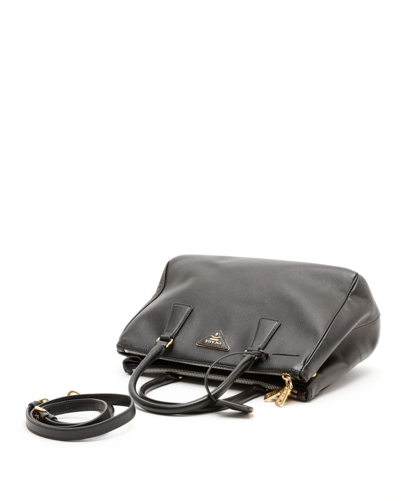 Prada Saffiano Lux Galleria Double Zip Bag