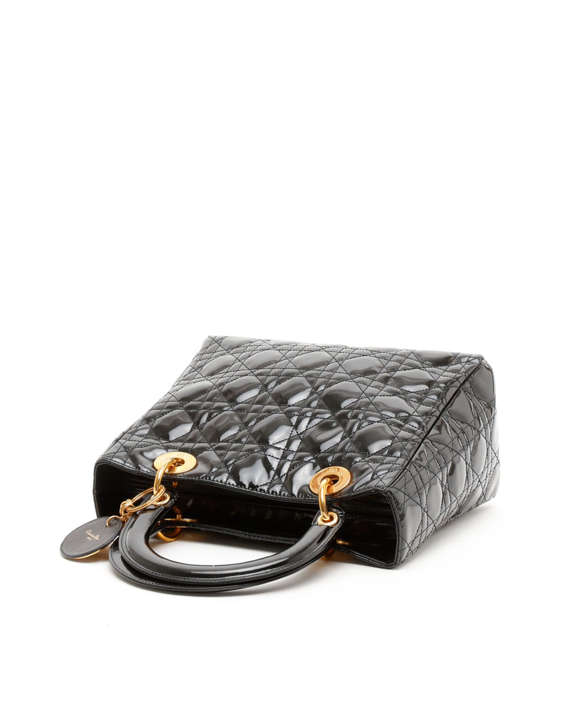Christian Dior Medium Patent Lady Dior Bag