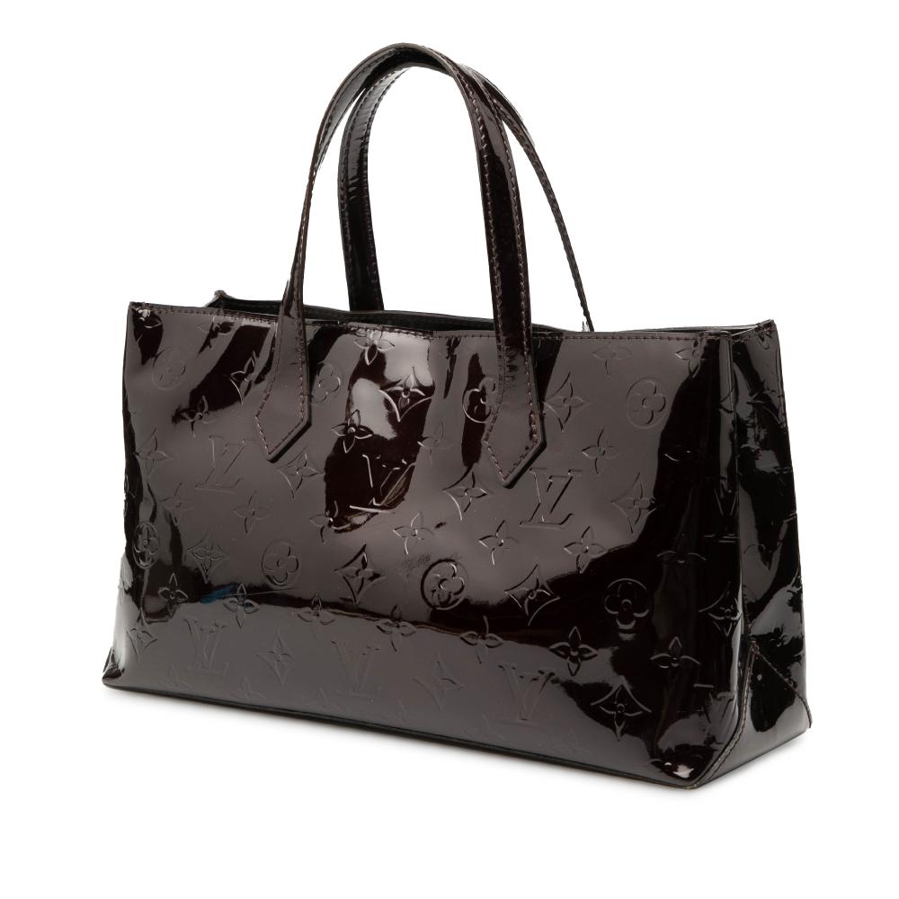 Louis Vuitton B Louis Vuitton Purple Vernis Leather Leather Monogram Vernis Wilshire PM France