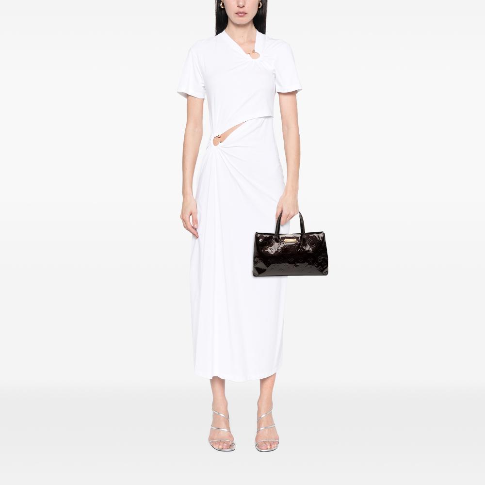 Louis Vuitton B Louis Vuitton Purple Vernis Leather Leather Monogram Vernis Wilshire PM France