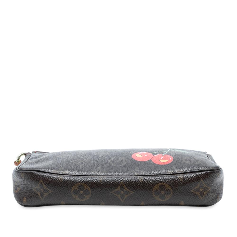 Louis Vuitton Brown Takashi Murakami Monogram Cherry Pochette Accessoires France