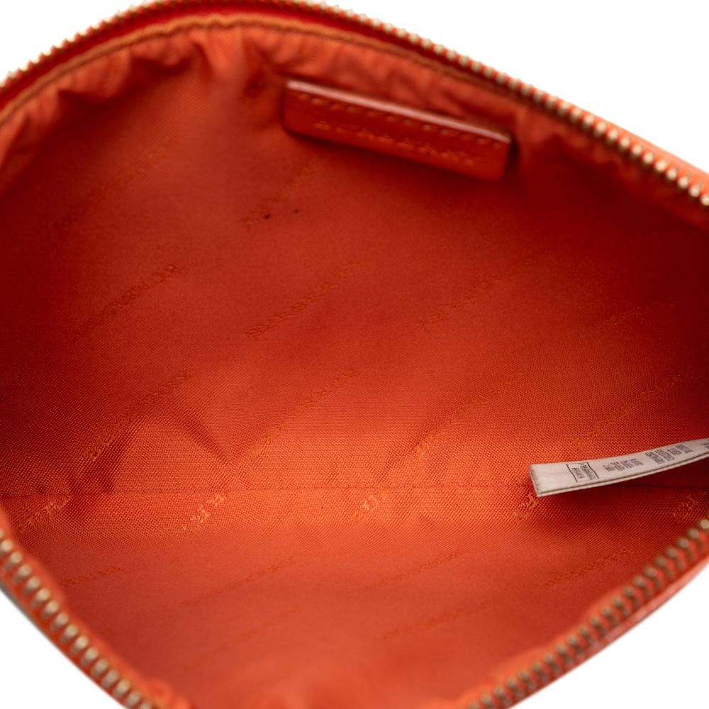 Burberry B Burberry Brown Beige with Orange Coated Canvas Fabric Haymarket Check Peyton Crossbody China