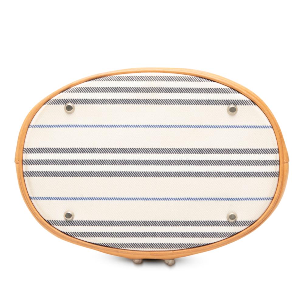 Burberry B Burberry White Canvas Fabric Backpack United Kingdom