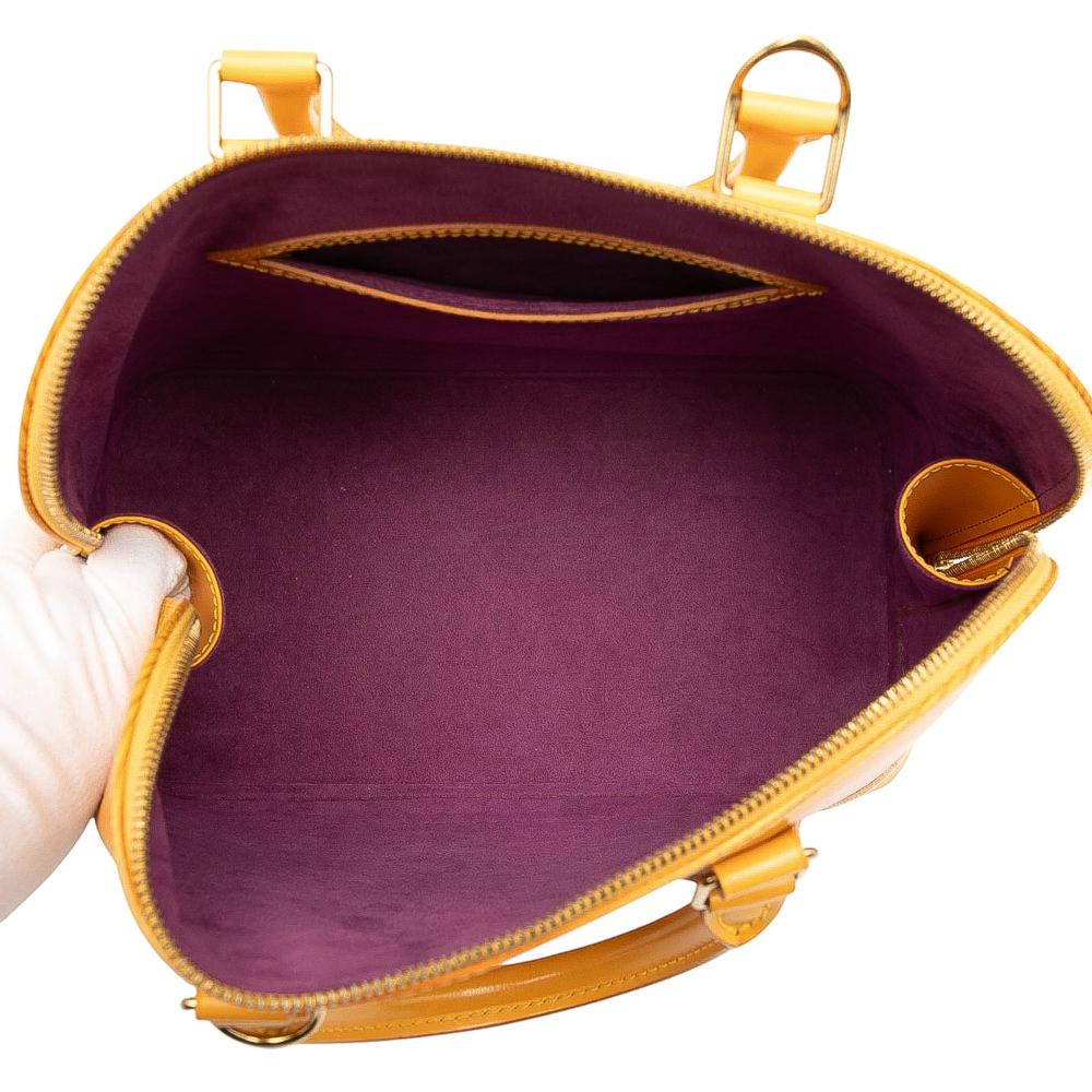 Louis Vuitton B Louis Vuitton Yellow Epi Leather Leather Epi Alma PM France