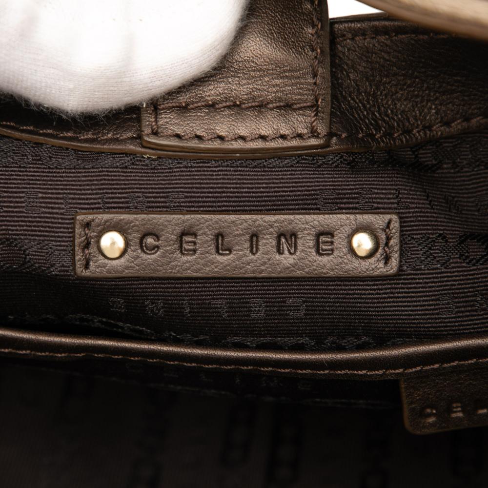 Celine B Celine Pink Salmon Denim Fabric Macadam Pleated Shoulder Bag China