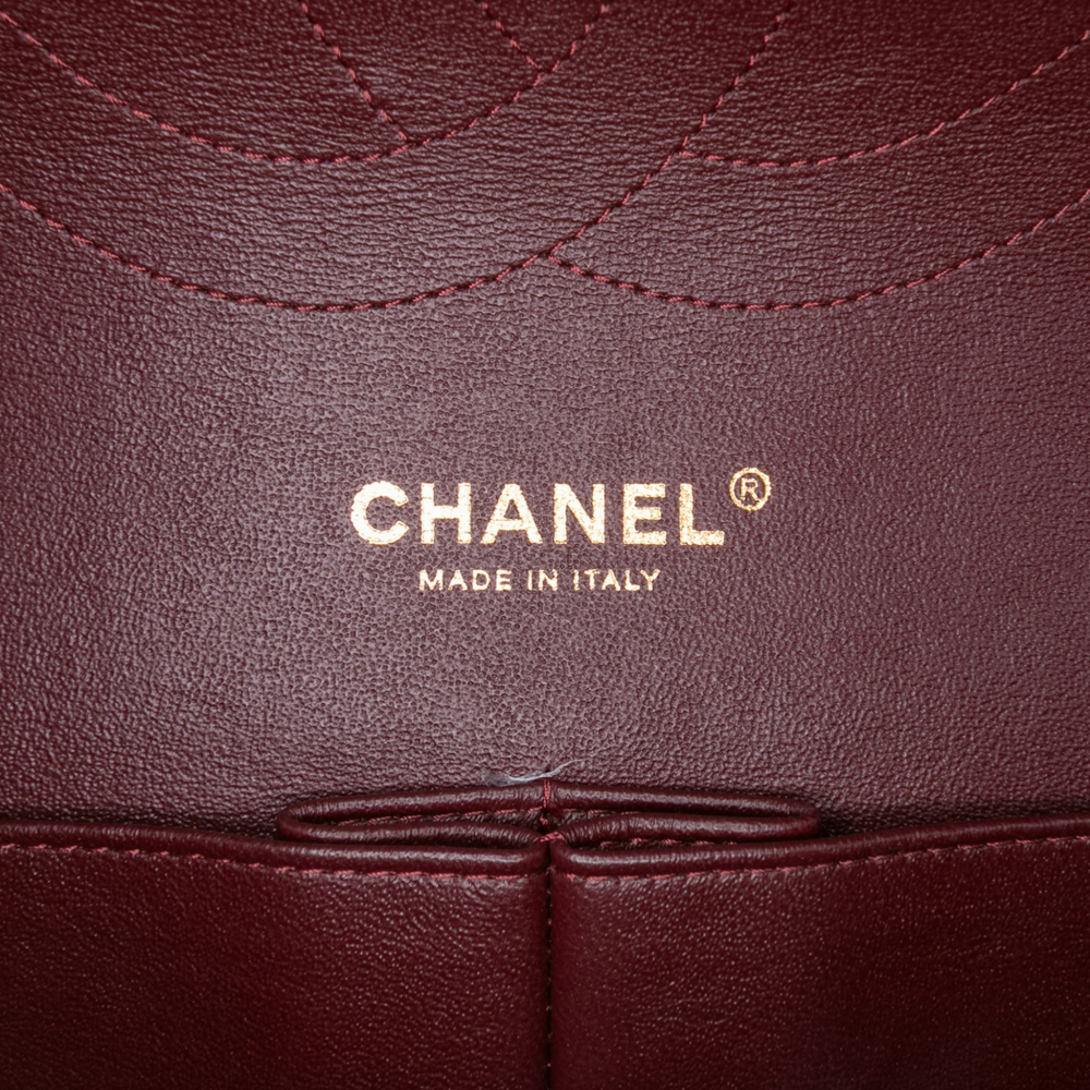 Chanel Classic Double Flap Jumbo Lambskin Leather Matelassè Handbag Black