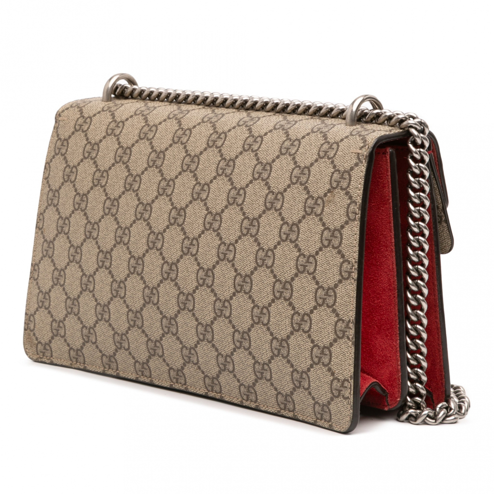 Gucci Dionysus Medium Canvas Flap Handbag GG Supreme
