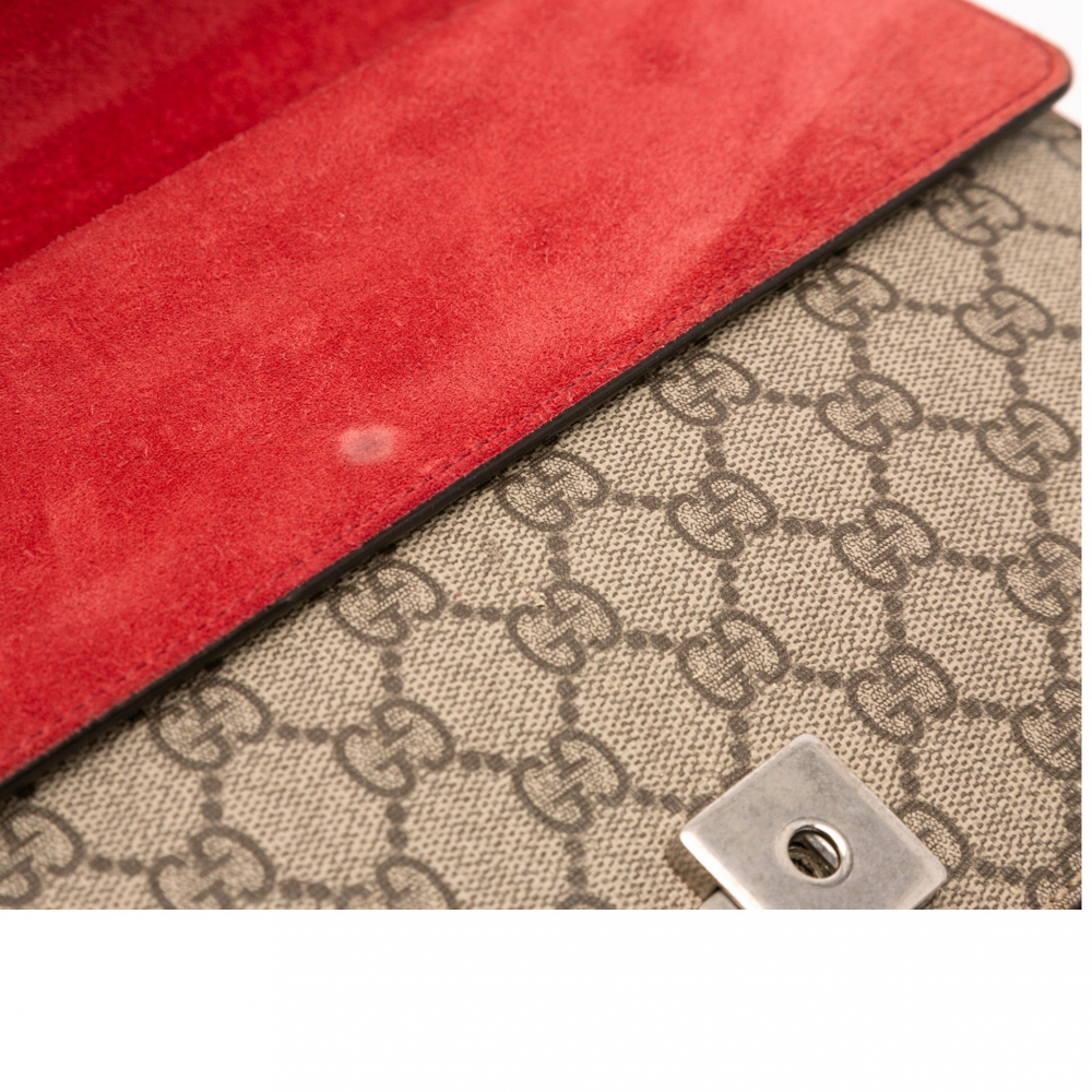 Gucci Dionysus Medium Canvas Flap Handbag GG Supreme