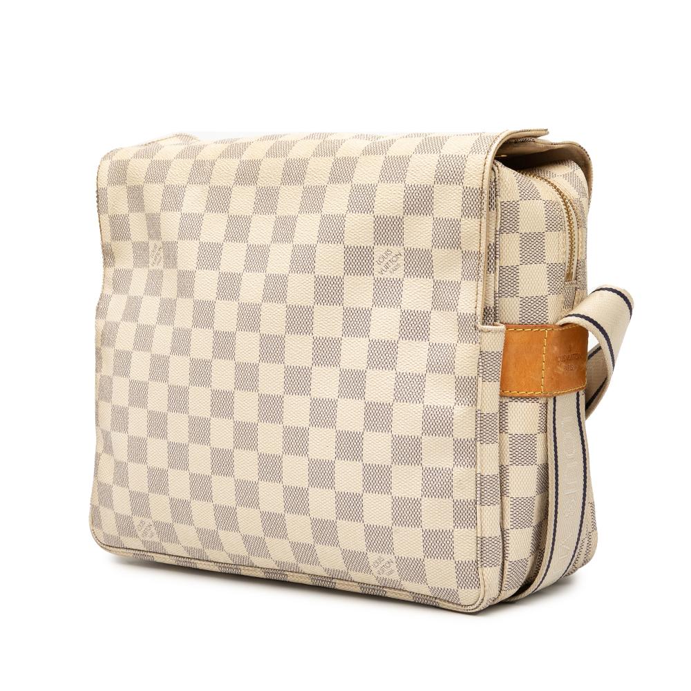 Louis Vuitton B Louis Vuitton White Damier Canvas Fabric Damier Azur Naviglio France