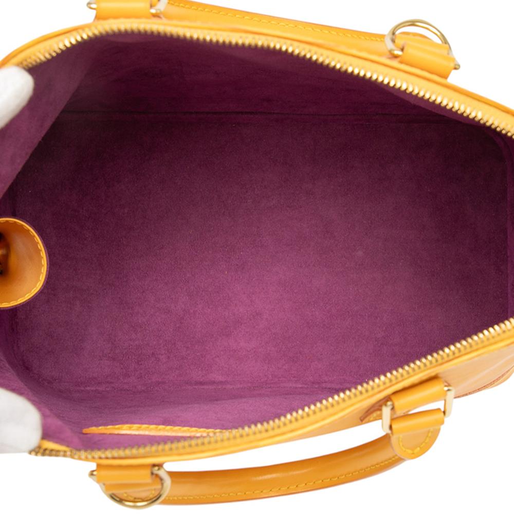 Louis Vuitton AB Louis Vuitton Yellow Epi Leather Leather Epi Alma PM France