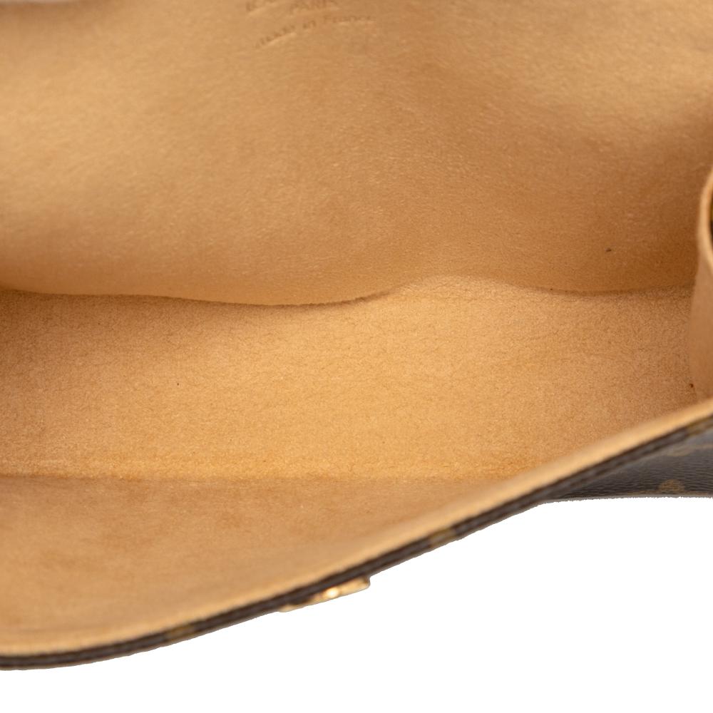 Louis Vuitton AB Louis Vuitton Brown Monogram Canvas Fabric Monogram Pochette Florentine France