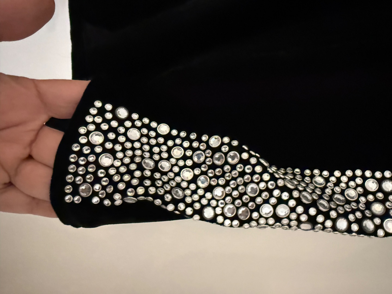 Balmain Magnificent dress in velvet and crystal