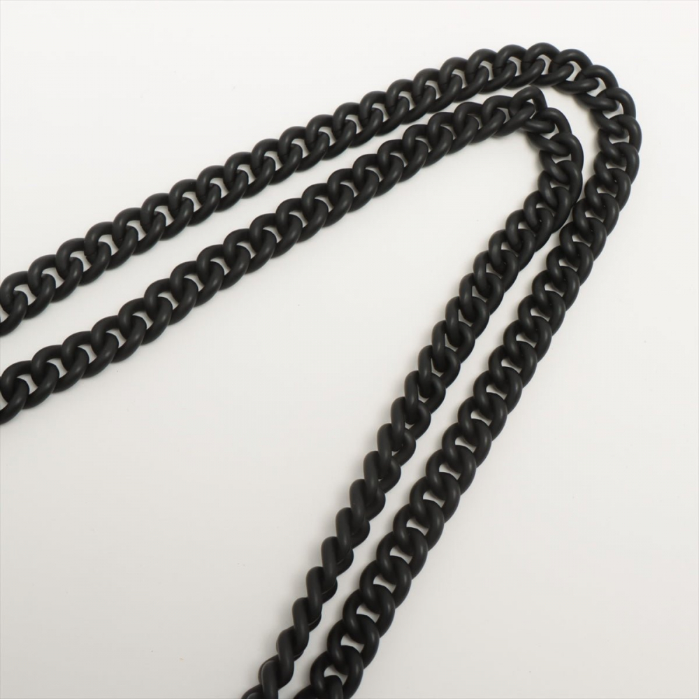 Balenciaga Hourglass Small Leather Chain Flap Bag Black