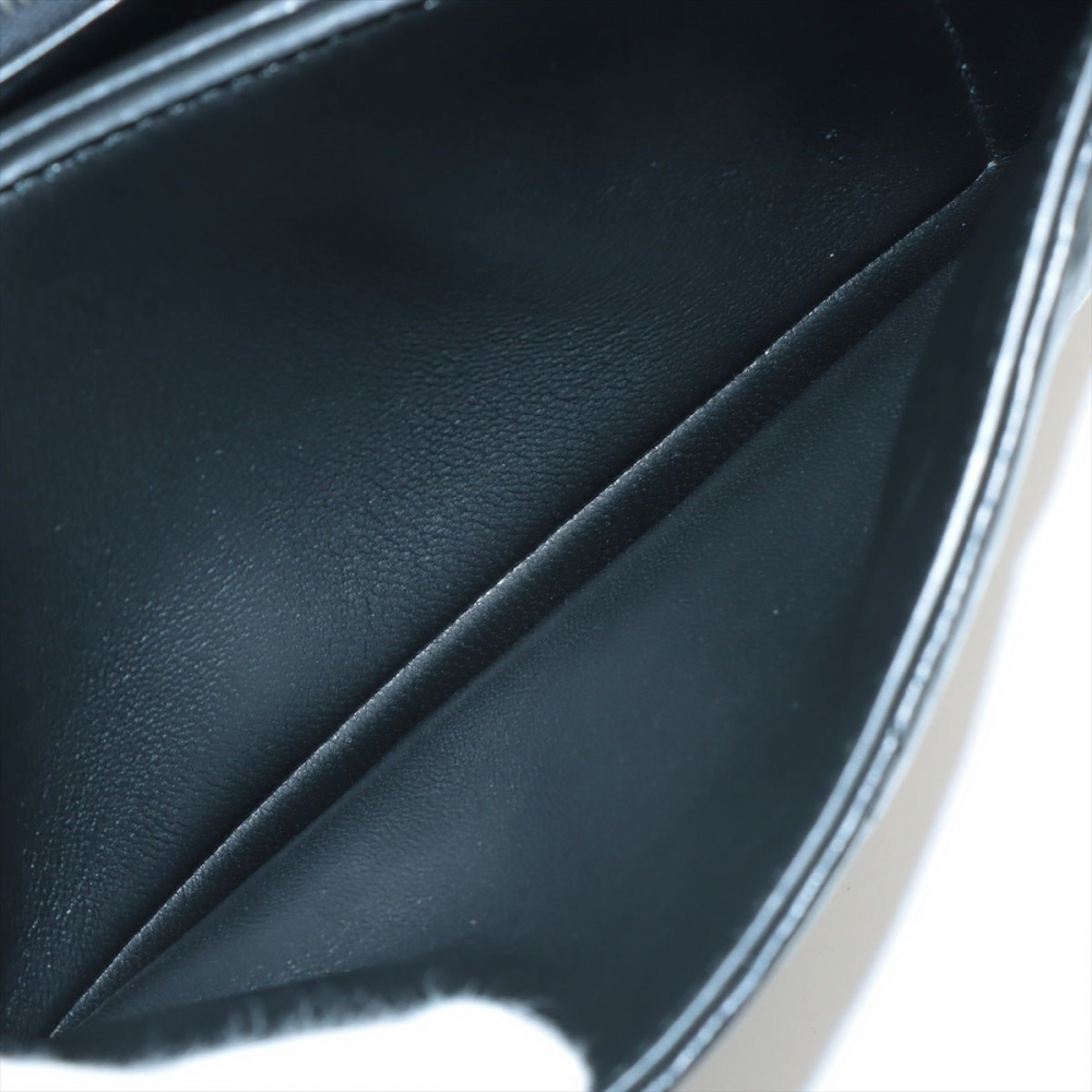 Balenciaga Hourglass Small Leather Chain Flap Bag Black