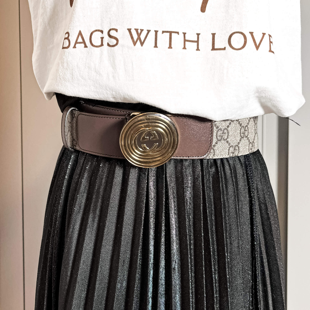 Gucci Medium Belt Canvas 75/30 GG Supreme