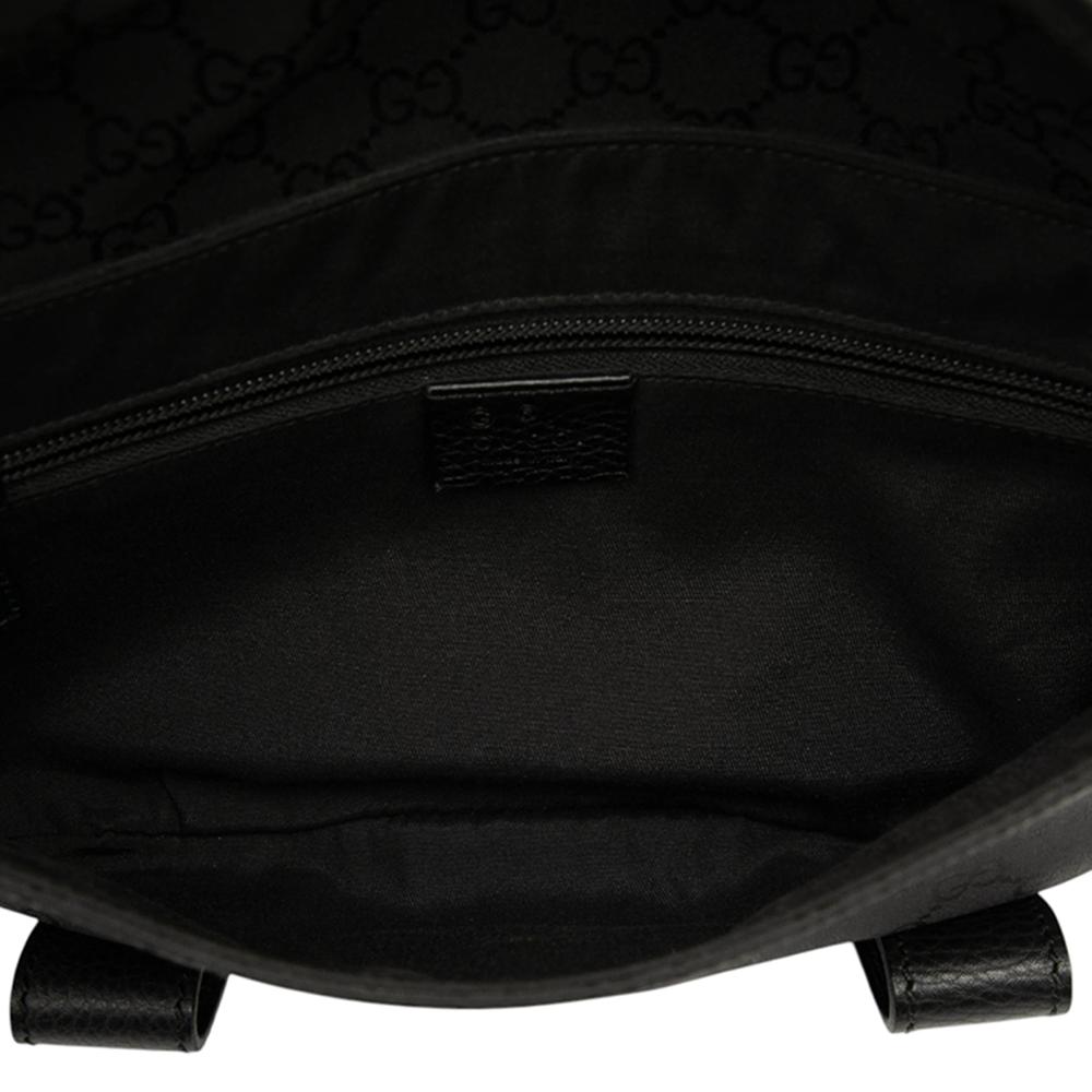 Gucci AB Gucci Black Canvas Fabric GG Belt Bag Italy