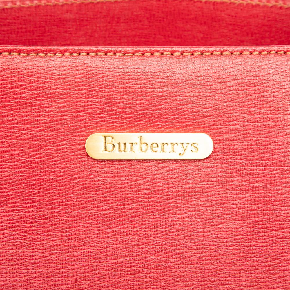 Burberry B Burberry Red Calf Leather Handbag United Kingdom