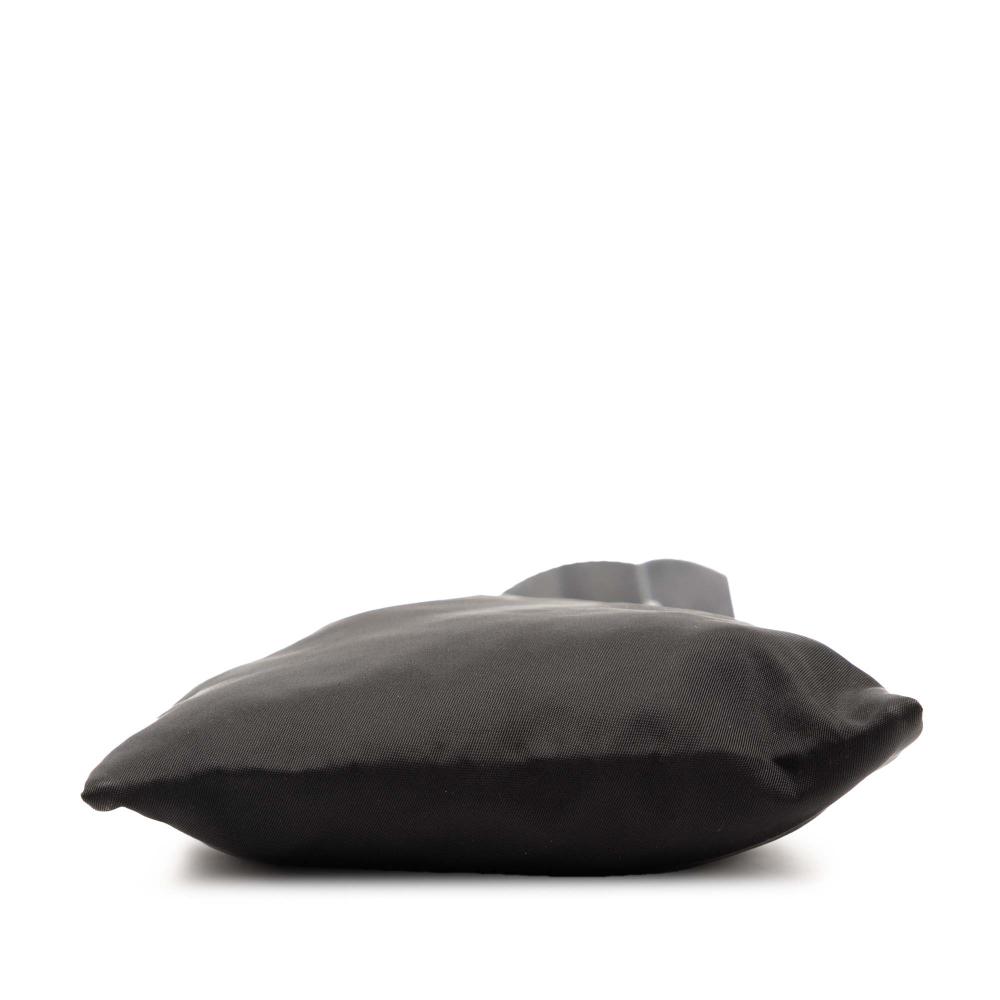 Prada B Prada Black Nylon Fabric Tessuto Zip Top Crossbody Italy