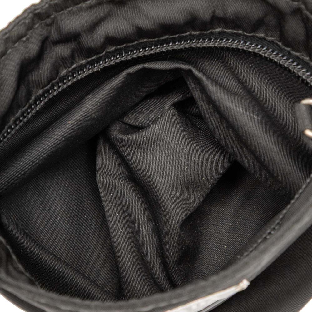 Prada B Prada Black Nylon Fabric Tessuto Zip Top Crossbody Italy