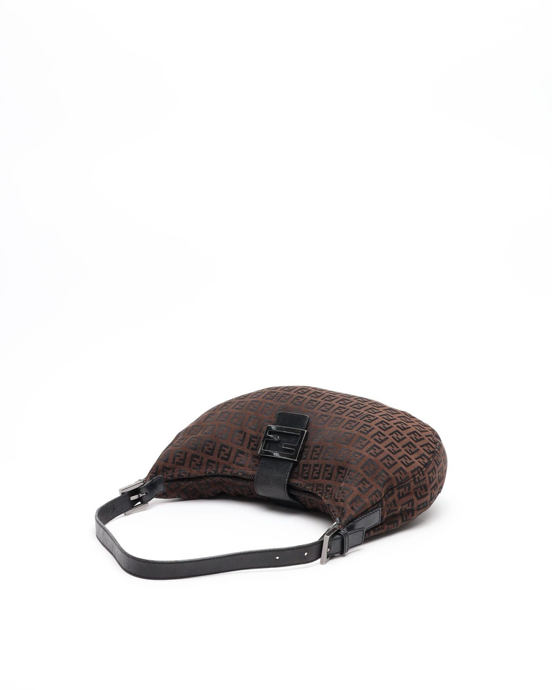 Fendi Zucca Croissant Hobo Bag