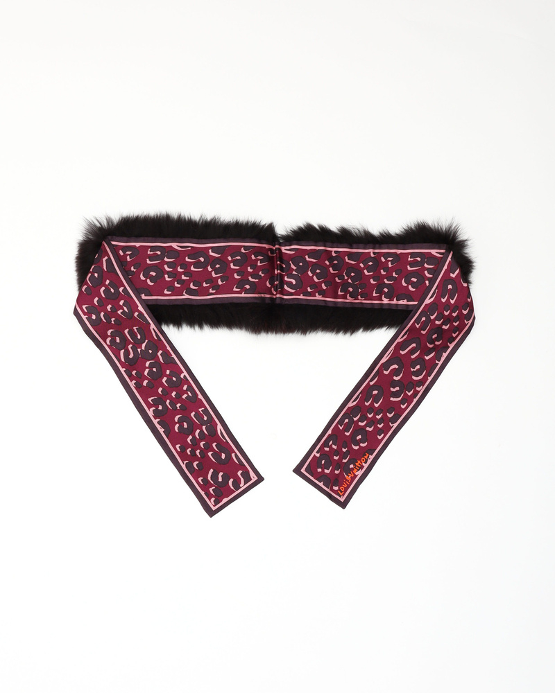 Louis Vuitton Fur Silk Scarf