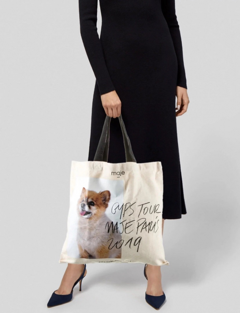 Maje Sac fourre-tout Gyps Tour en toile, neuf avec étiquettes
