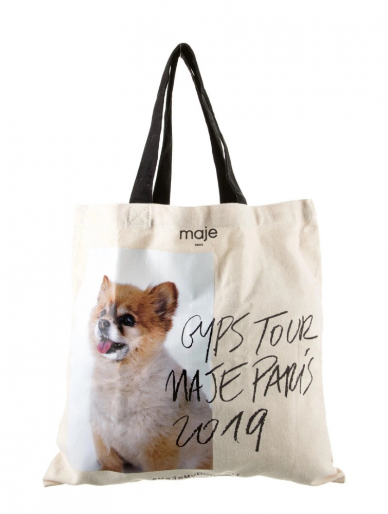 Maje Sac fourre-tout Gyps Tour en toile, neuf avec étiquettes