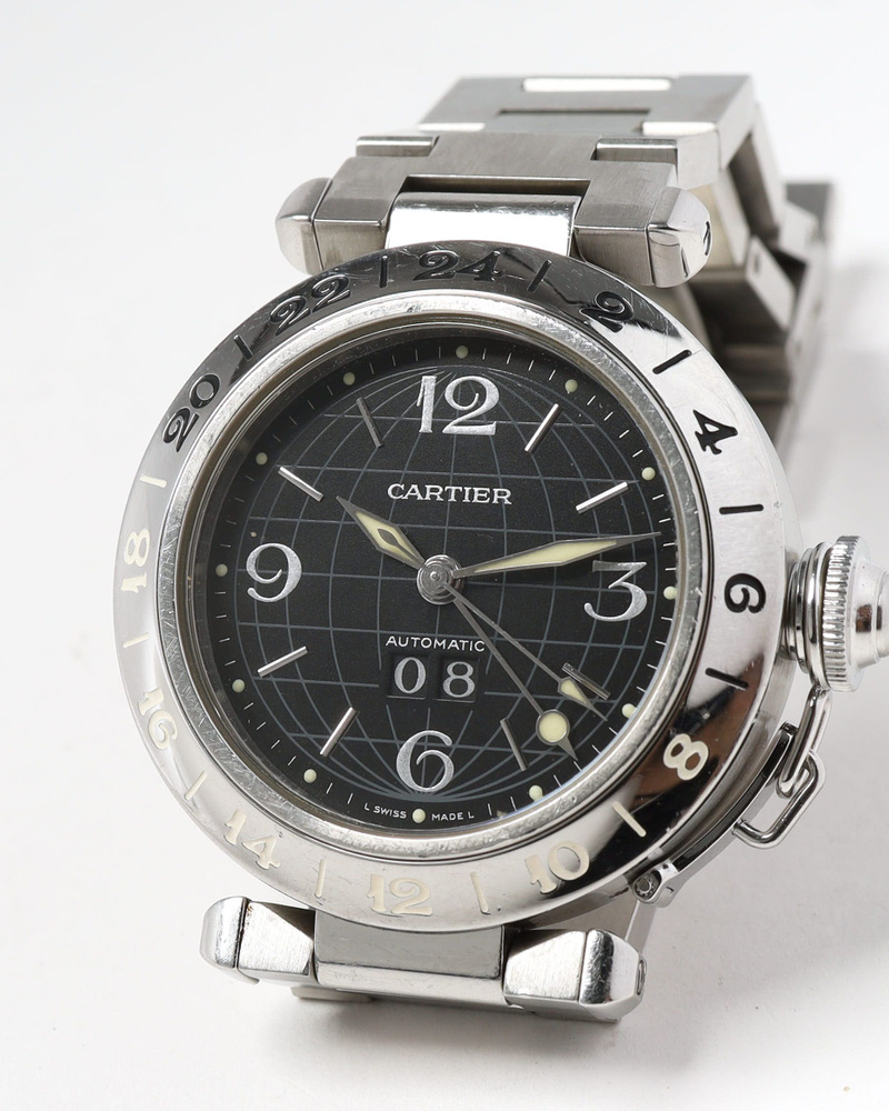 Cartier Pasha C Meridian GMT 35mm Ref 2550 Watch