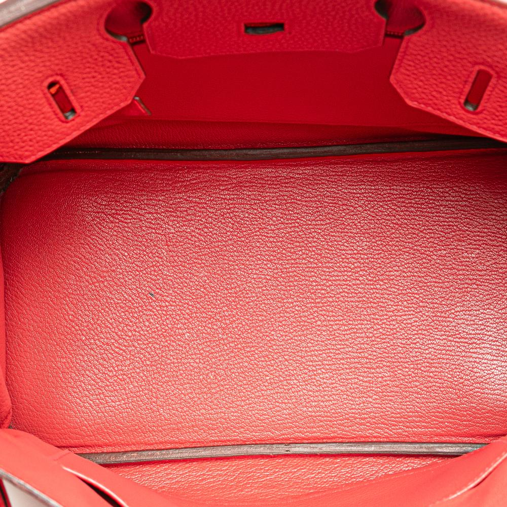 Hermès B Hermès Pink Calf Leather Clemence Birkin Retourne 30 France